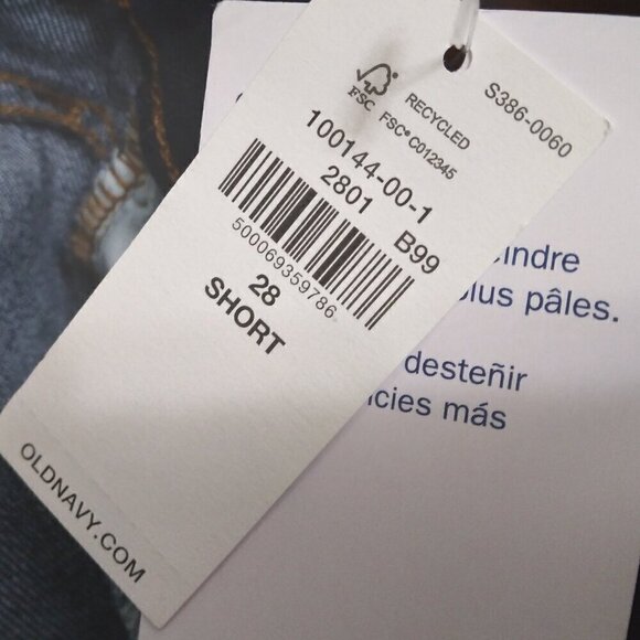 Old Navy | NWT Mid-Rise Pop Icon Skinny Jean Dark Wash | Plus Size 28 Short - Picture 10 of 10